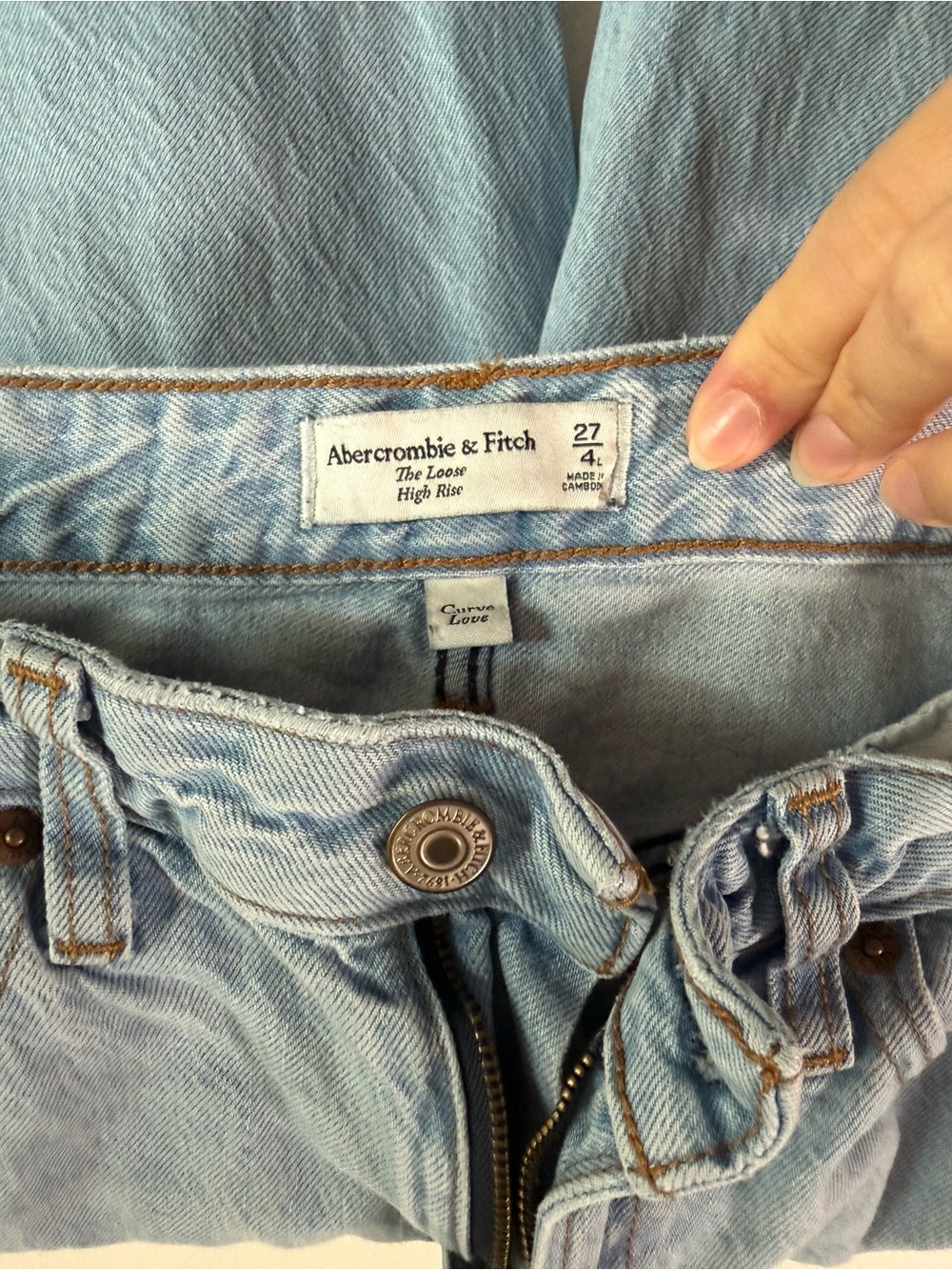 Abercrombie & Fitch Light Wash The Loose High-Rise Women’s Jeans